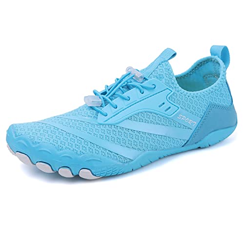 Fehploh Swim Beach Aqua-Schuhe, schnell trocknender Wat-Sneaker, atmungsaktive Surfschuhe, verschleißfestes Outdoor-Zubehör für Damen und Herren (40 Lake Blue) von Fehploh