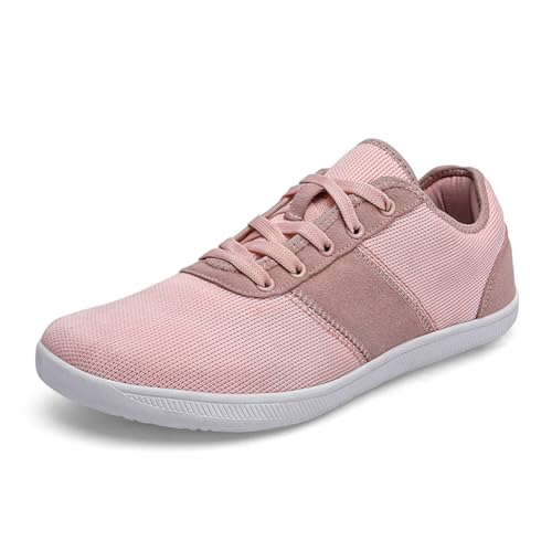 Fehploh Unisex Barfußschuhe Atmungsaktive Bequeme Fitnessschuhe rutschfeste Laufschuhe Outdoor-Sportschuhe (37 Rosa) von Fehploh