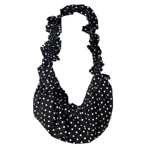 Fellow Damen schicke Unterarmtasche mit All-Matched Polka Dot for Outdoor-Reisen (schwarz) von Fehploh