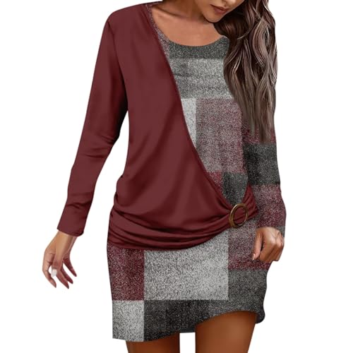 FeiBeauty Brautkleider Pullover & Strickjacken Für Damen Herbst Kleid Tunika Brautmutterkleider Strickkleid Schwarz Abschlusskleid von FeiBeauty
