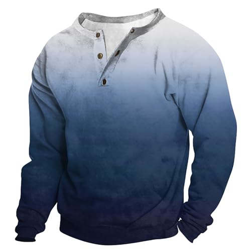 FeiBeauty Sweatshirt Herren Ohne Kapuze Hemd Slim Fit Warmer Hausanzug Sport Oberteil Kuschelpullover Business Pullover Sweatshirts Bügelfreie Hemden von FeiBeauty