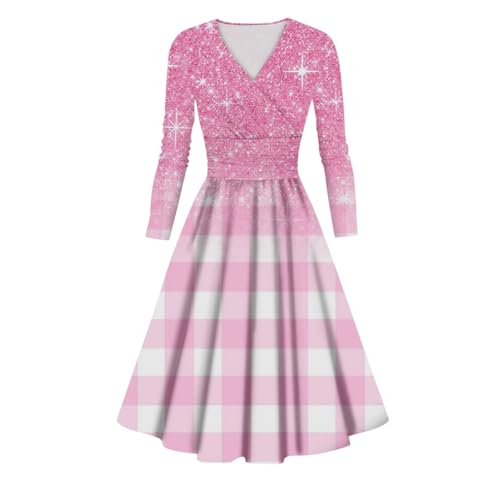 Pullover Damen Winter Wensdaykostüm Mädchen Anzug Elegant 2 Teilig Oversize Shirt Moderne Strickkleider Chiffonkleid Herbst Kleider Zweiteiler von FeiBeauty