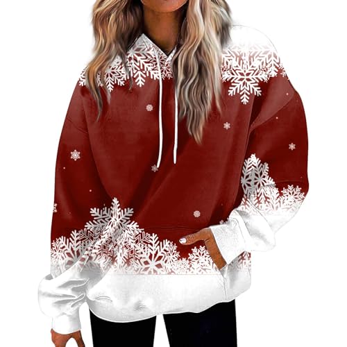 Weihnachtskleider Für Mädchen Weihnachts Pullover Weihnachtspulli Lustig Frauen Hoody Damen Rückenfreies Oberteil Unterhemden Schwarzes Tshirt von FeiBeauty