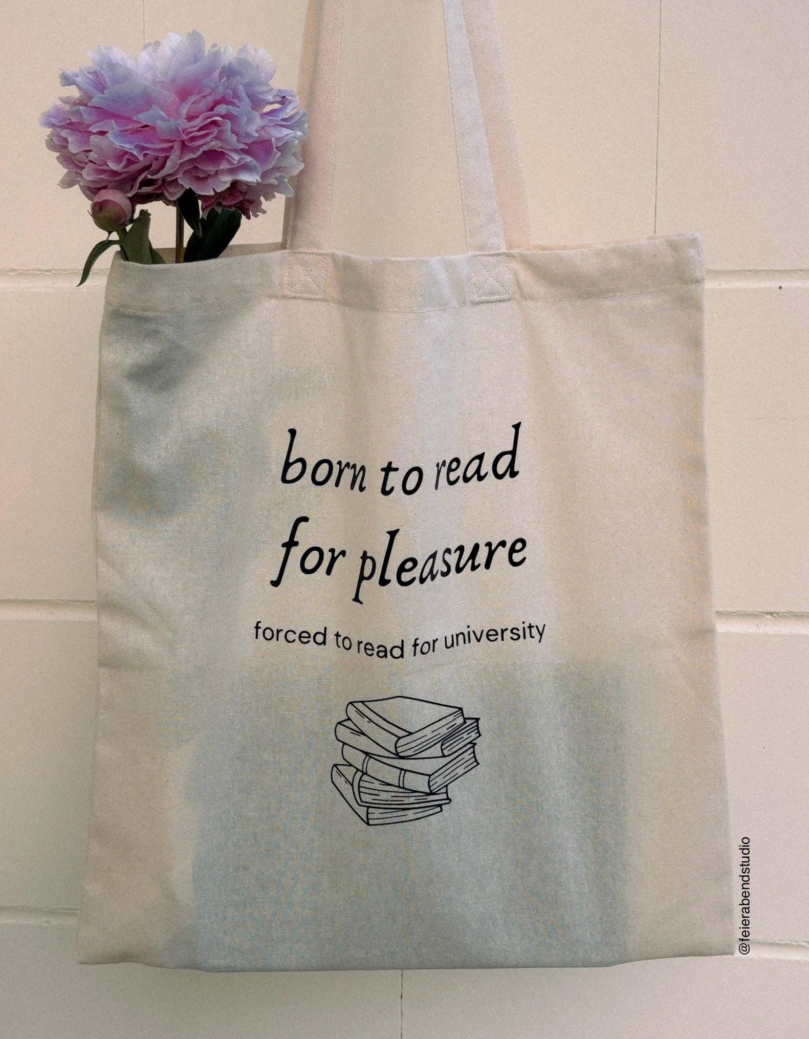 Baumwolltasche/Jutebeutel Mit Aufschrift | Geschenkidee Lesen Bücher| Universität Studieren Student/-Innen von FeierabendStudio