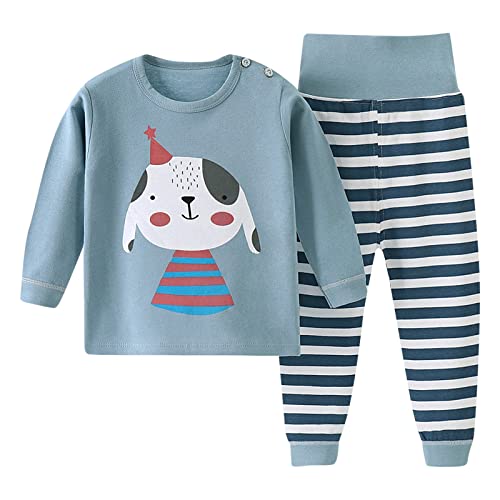 FeiliandaJJ Kleinkind Mädchen Jungen Zweiteiliger Schlafanzug Set Baby Kinder Cartoon Schlafanzüge Nachtwäsche Set Frühling Herbst Winter Langarm Pyjama Set 50 56 62 68 74 80 86 92 von FeiliandaJJ