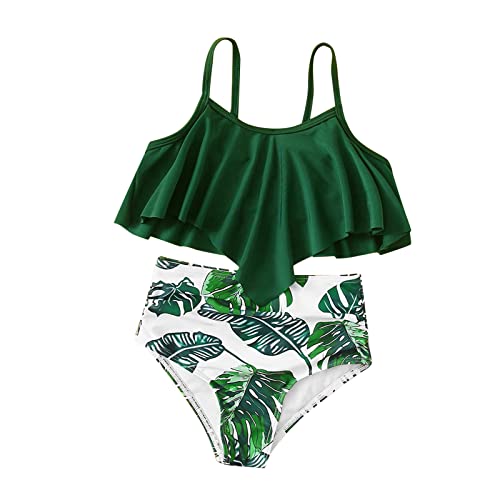 FeiliandaJJ Mädchen Zweiteilige Badeanzüge Bikini Badebekleidung Set Tie Dye Bikinioberteil mit Triangel Bikinihose von FeiliandaJJ