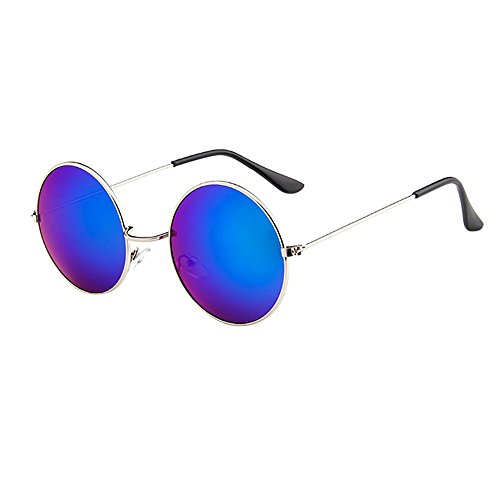 FeiliandaJJ Mode Rund Sonnenbrille Erwachsener Unisex Kleine Farbverlauf Partybrille Punk Spass Brille Sunglasses Hipster Lustige Sonnenbrillen für Herren Damen von FeiliandaJJ