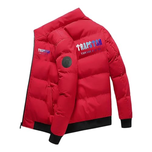 FeiliandaJJ Trapstar Herren Winterjacke Steppjacke, Trapstar Junge Teenager Ultraleichte Stehkragen Jacke Winter Männer Warme Mantel Übergangsjacke Steppjacke Cottonjacken von FeiliandaJJ