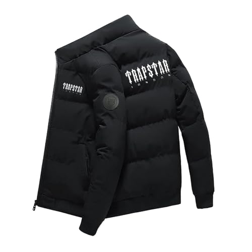 FeiliandaJJ Trapstar Winterjacke Herren Ultraleichte Stehkragen Steppjacke mit Reißverschluss Winter Warme Puffer Jacke Mantel Trapstar Baumwolljacke mit Tasche von FeiliandaJJ