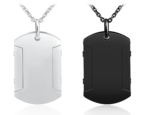 Feilok kette Herren Edelstahl Herren Halskette mit Anhänger Militär Armee Dog Tag Anhänger Freundschaft Kette für Liebe Herren von Feilok