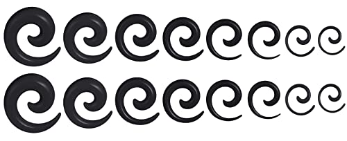 feilok 16 Stück Damen Ohrstecker Knorpel Tragus Ohrringe schwarz Piercing Knorpel Ohrpiercing Ohrstecker Ohrring für Herren von Feilok