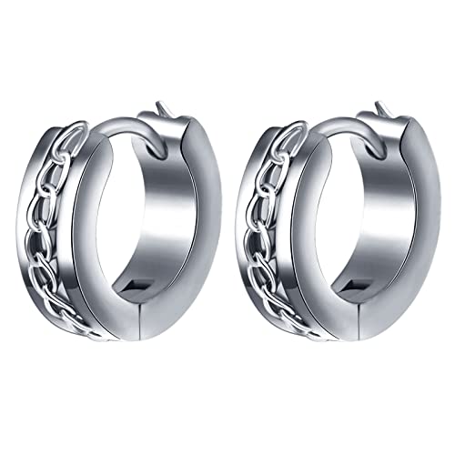 feilok Creolen Damen Ohrringe Edelstahl Ohrringe für Herren Damen Piercing Creolen Huggies modischer Schmuck feilok Creolen Damen Ohrringe Edelstahl Ohrringe für Herren Damen Piercing Creolen Huggies modischer Schmuck von Feilok