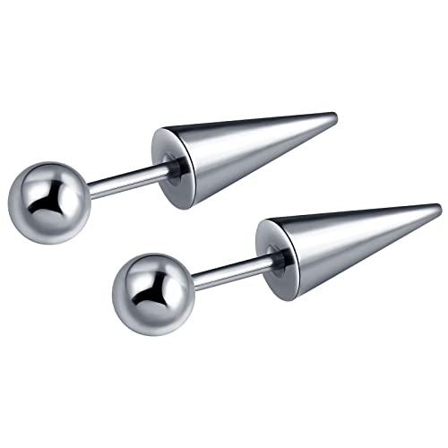 feilok Edelstahl Ohrstecker Ohrringe Stud Knorpel Piercing für Herren Damen Männer Creolen Stecker Klein Tropfen Ohrringe für Jungs Frauen von Feilok