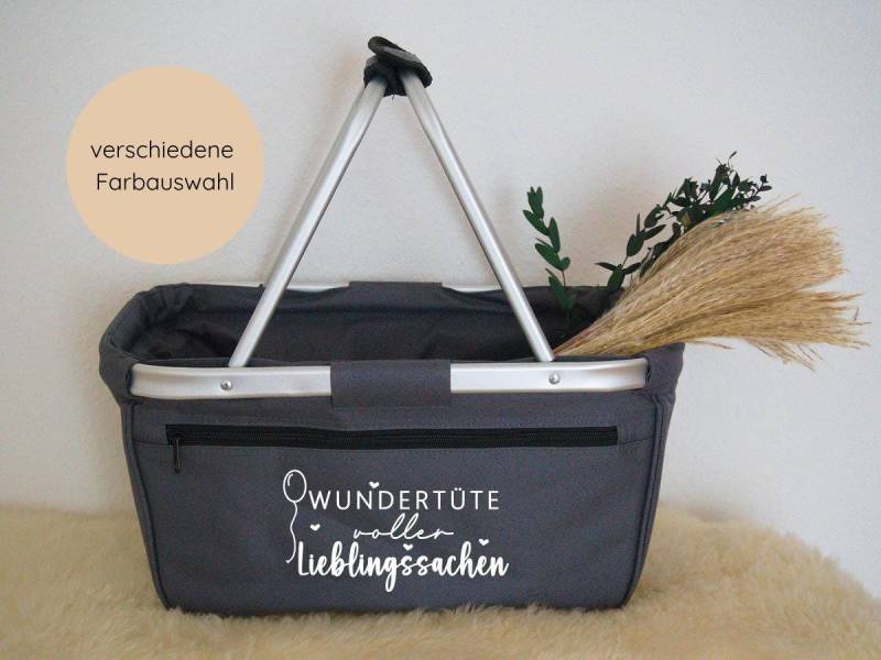 Personalisierter Einkaufskorb/Individuell Shopper Korb Geschenkidee Spruch von FeinDesignMaeder