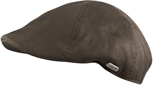 Feinzwirn KIEW Flatcap - Schiebermütze Gatsby Schirmmütze im 30iger Jahre Design (S-M (55-57), Military grau) von Feinzwirn