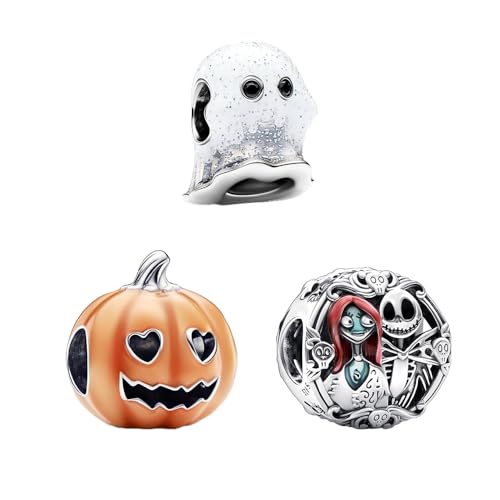 Feitery Compatible with Charms Pandora Halloween Leuchtend Bead Kombinatorisch-C Charms Allerheiligen für Damen von Feitery