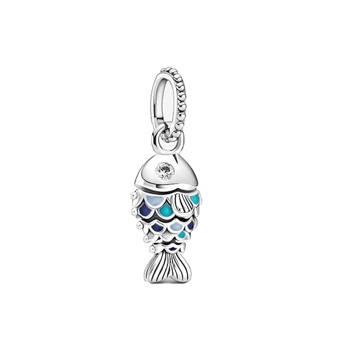 Feitery Fisch Charms Compatible with Charms Pandora Im Sommer Bead Charm Ozean Allerheiligen für Damen von Feitery