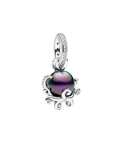 Feitery Schwarze Krake Charms Compatible with Charms Pandora Im Sommer Bead Charm Ozean Allerheiligen für Damen von Feitery