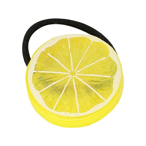 1 Stück Haarspangen Orange Haare Orange Scheiben Elastisches Haar Scrunchie Mädchen Frauen Niedlich Obst Haarschmuck Für Karneval Party Seidenhaargummi (Yellow, One Size) von Feizikaw