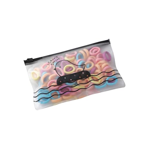 100 Stück bunte elastische Haargummis nahtlose Haarbänder Seile weiche kleine Pferdeschwanzhalter Mode dehnbar keine Falten Haarschmuck für Baby Kinder Mädchen Kleinkind gemischte (B, One Size) von Feizikaw