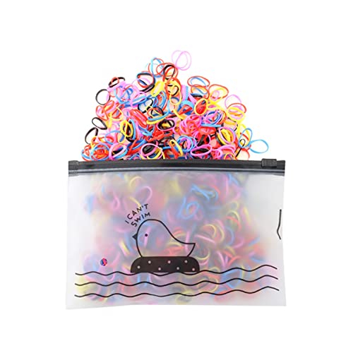 1500 Stück Buntes Gummiband Kinder Mädchen Bunte Mode Einweg Gummiband Elastisches Haarband Dünne Kleine Pferdeschwanz Haargummis Alltag Einheitsgröße Haargummis Damen (B, One Size) von Feizikaw
