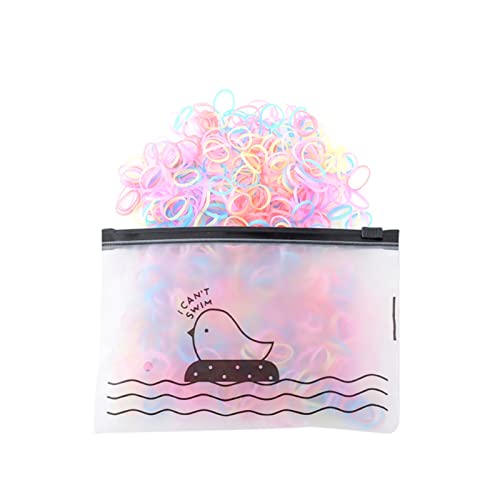 1500 Stück Buntes Gummiband Kinder Mädchen Bunte Mode Einweg Gummiband Elastisches Haarband Dünne Kleine Pferdeschwanz Haargummis Alltag Einheitsgröße Haargummis Damen (C, One Size) von Feizikaw