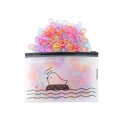 1500 Stück Buntes Gummiband Kinder Mädchen Bunte Mode Einweg Gummiband Elastisches Haarband Dünne Kleine Pferdeschwanz Haargummis Alltag Einheitsgröße Haargummis Damen (F, One Size) von Feizikaw