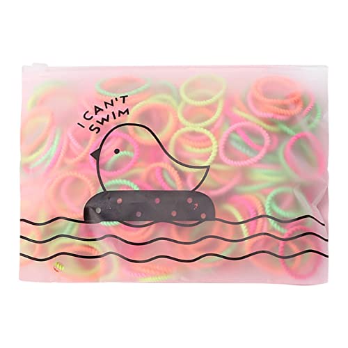 50 STÜCKE Mädchen Kein Schaden Haarband Elastische Haargummis Winzige Pferdeschwanzhalter Seil Gemischte Farben Weiches Stirnband Zubehör Mini Nahtlose Kleinkinder Haarbänder Scrunchies (M, M) von Feizikaw