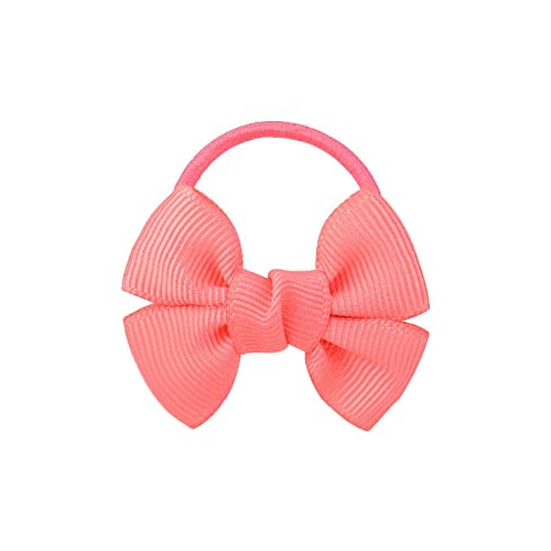 Baby-Haargummis mit Schleifen für Kleinkinder, elastische Pferdeschwanzhalter, kleine Haargummis für Babys, Kleinkinder, Haarschmuck Zopfgummi (O, One Size) von Feizikaw