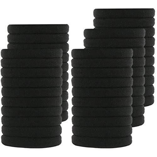 Erwachsene Krawatten Haare Weiches Haar Lockiges Zubehör Für Mädchen 3 cm Bänder Halter Pferdeschwanz Haargummis Haar Baumwolle Für Kinder Krawatten Elastisch Haargummi (AB, One Size) von Feizikaw