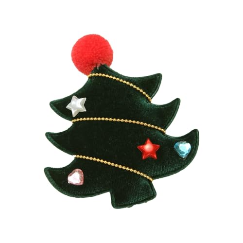 Flache Haarspangen Damen Weihnachten Stirnband Cartoon Haarnadel Kleine Haarnadel kinder Party Geburtstag Dekoration (C, 7.5X8.5X1.5CM) von Feizikaw