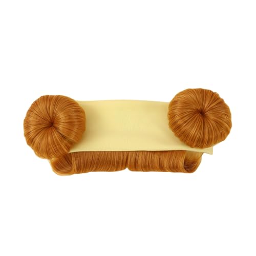 Flache Haarspangen für Damen Baby-Haar-Accessoires-Set, goldene Dutt-Stirnbänder mit weichen Strick-Kopftüchern für kleine Mädchen, Neugeborene-Haarbänder für Fotoshootings und den (D, 17.5x5cm) von Feizikaw