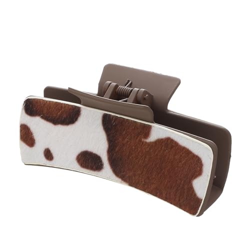 Flache Haarspangen für Damen Haarnadeln Damen Western Haarnadeln Country Style Kopfbedeckung für Frauen und Mädchen (Brown, 10.5X4.5CM) von Feizikaw