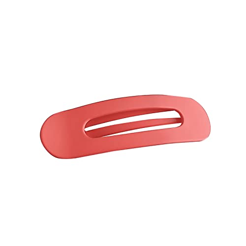 Große Flache Haarspangen Damen Haarspangen Clip Seite gefrostet gezahnte Haarspange für Frauen Mädchen Acryl Clip rutschfeste Haarspangen für dünne feine lange kurze Haare Zubehör (D, One Size) von Feizikaw