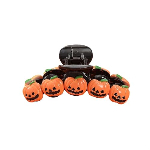 Große Haarspangen für Dickes Haar Halloween Haarspange Schwarzer Hut Kürbisspange Weibliches Haar-Accessoires Große Hinterkopf-Haarspange Teenager-Mädchen-Clip (B, 10.5x4cm) von Feizikaw