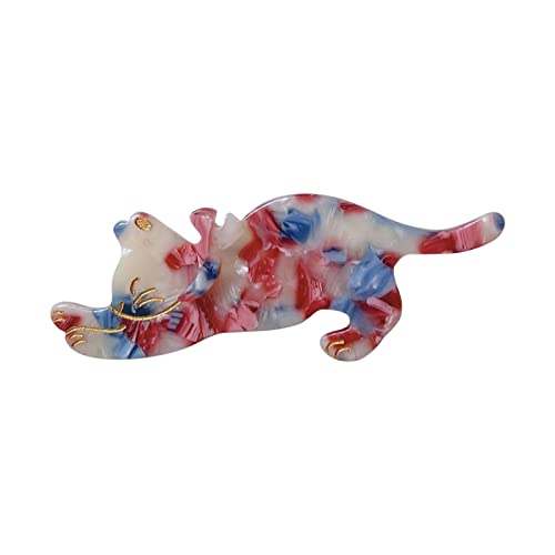 Haarclip Flach 2021 Japan Koreanischer Stil Designer Haarschmuck Frauen Mädchen Mode Katze Form Haarspangen (WH2, One Size) von Feizikaw