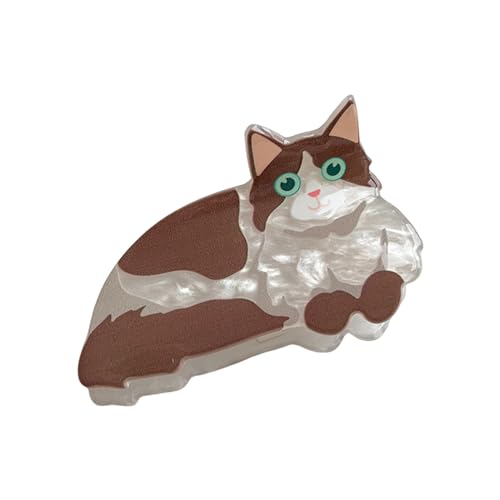 Haarclip Flach Haarspange in Tierform, Tierhaarspange, kleine Acryl-Haarspange, Haarspange für Frauen und Mädchen (B, One Size) von Feizikaw