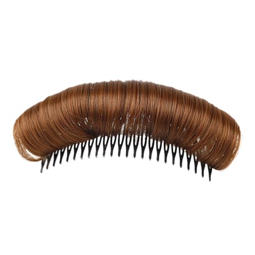 Haarspange Damen Haarpolster Haarknoten Falsche Haarspange Haarpolster Schwarz Naturhaar Beulenclip Für Volumen DIY Haar (Coffee, One Size) von Feizikaw