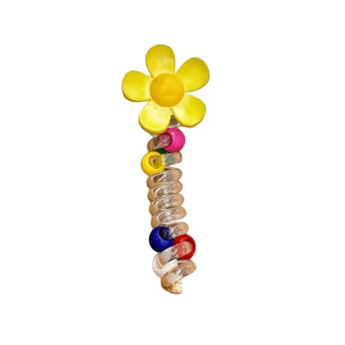 Haarspange Flach Sonnenblumen-Haarspangen, Haarspangen für Frauen und Mädchen, hohe Elastizität, Haarschmuck, modische Haarnadeln für den täglichen Gebrauch (B, One Size) von Feizikaw
