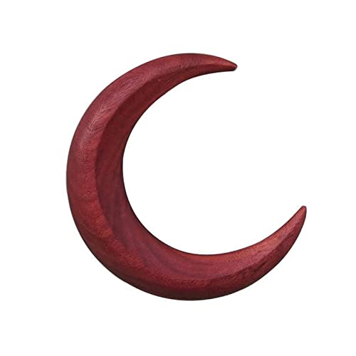 Haarspange Groß Handgeschnitzte Halbmond-Haargabel für Frauen, Halbmond-Haarnadel aus Holz, Mondspangen, Mond-Haarstab, Halbmond-Haarnadel, Haarstyling-Werkzeug für dickes, langes Haar (F, One Size) von Feizikaw