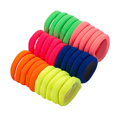 Stücke Pferdeschwanz Stücke/30 Befestigungshaarband 20 Seil Baby Kleines Haarband Farbe Gemischt Nicht-Schäden Elastisches Stirnband Zubehör Mini Mädchen Weiches Haarband Durchsichtige (J, One Size) von Feizikaw