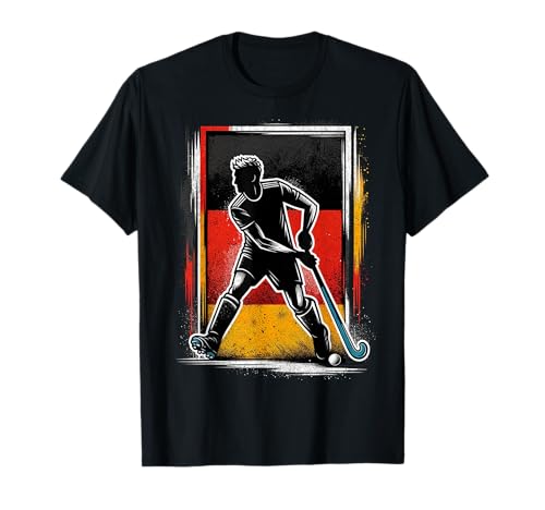 Feldhockey Deutschland Männer Feld Hockey Deutsch T-Shirt von Feldhockey Bekleidung Für Deutsche Fans