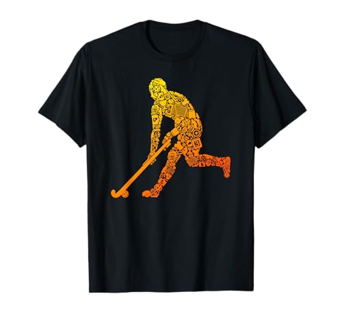 Hockeyspieler Jungen Kinder Feldhockey T-Shirt von Feldhockey Designs für alle Hockey Fans