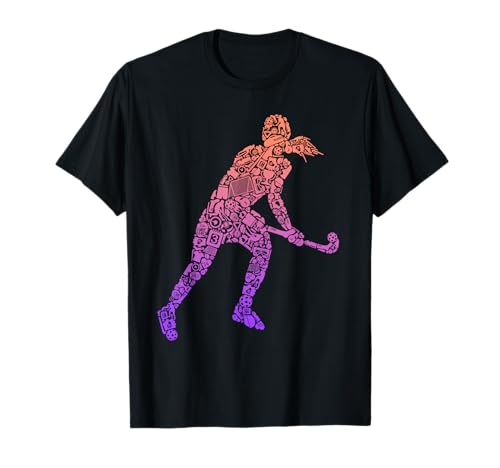 Hockeyspieler Mädchen Kinder Feldhockey T-Shirt Hockeyspieler Mädchen Kinder Feldhockey T-Shirt von Feldhockey Designs für alle Hockey Fans