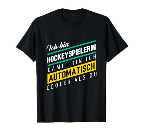 Eishockey Mädchen Hockey Geschenk Shirt Für Eishockeyspieler T-Shirt von Feldhockey Eishockey Geschenkidee