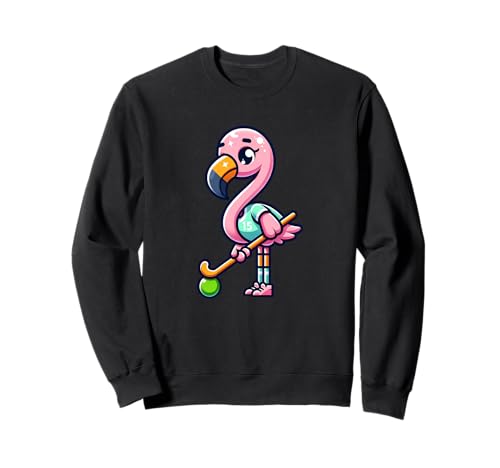 Pink Flamingo Hockeyspieler 15 Lustig Kinder Sweatshirt Pink Flamingo Hockeyspieler 15 Lustig Kinder Sweatshirt von Feldhockey Flamingo Nummer 15 Team Maskottchen