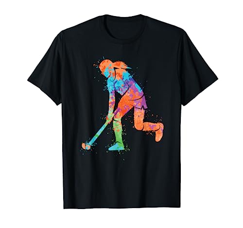 Hockey Spielerin Feldhockey Frauen Mädchen Hockeyspielerin T-Shirt Hockey Spielerin Feldhockey Frauen Mädchen Hockeyspielerin T-Shirt von Feldhockey Hockey Spieler Hockeyspieler Herren