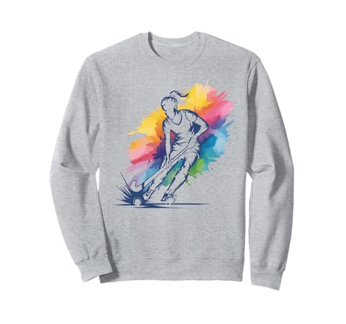 Feldhockey Spielerin Damen Zubehör Feldhockey Sweatshirt Feldhockey Spielerin Damen Zubehör Feldhockey Sweatshirt von Feldhockey Spieler Mädchen Geschenk Feldhockey