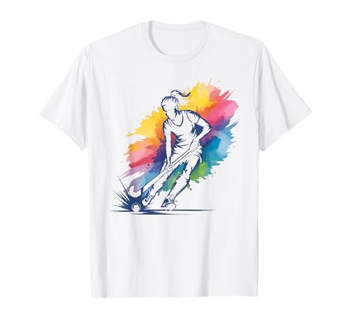 Feldhockey Spielerin Damen Zubehör Feldhockey T-Shirt Feldhockey Spielerin Damen Zubehör Feldhockey T-Shirt von Feldhockey Spieler Mädchen Geschenk Feldhockey