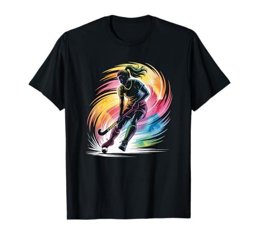 Feldhockey Spielerin Damen Zubehör Feldhockey T-Shirt Feldhockey Spielerin Damen Zubehör Feldhockey T-Shirt von Feldhockey Spieler Mädchen Geschenk Feldhockey